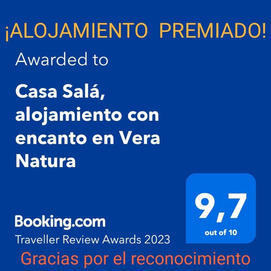 Casa Sala, Alojamiento Con Encanto En Vera Natura ภายนอก รูปภาพ